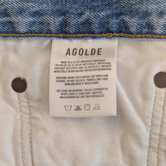 AGOLDE Blue Della Denim Midi Skirt (34) - Picture 8 of 10